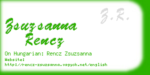 zsuzsanna rencz business card